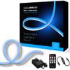 Galgreen Neon Rope Lights, 16.4ft Rope Lights with Dimmable Remote and Adapter, Waterproof Flexible Smart Led Strip Lights for Bedroom, Super Bright DIY Neon Sign, Indoor Outdoor Wall Decor Blue view 1
