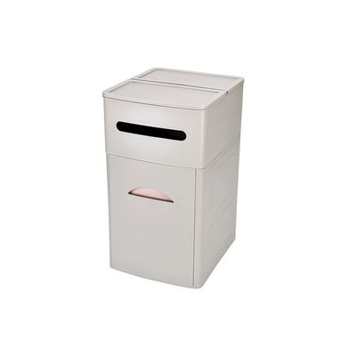 TOMYEUS Trash Cans 10L Toilet Trash Can Tissue Box All-in-one Toilet Drawer Box Shelf Two-in-One Drawer with Storage Kitchen Bathroom Trash Cans (Color : B)