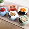 TOMYEUS Kitchen Bin Small Trash Box On The Dining Table, Mini Home Desktop, Double-Layer Nut Shell Storage Tube, Lazy Bed, Mobile Phone Holder for Home and Office Use (Color : A) view 4