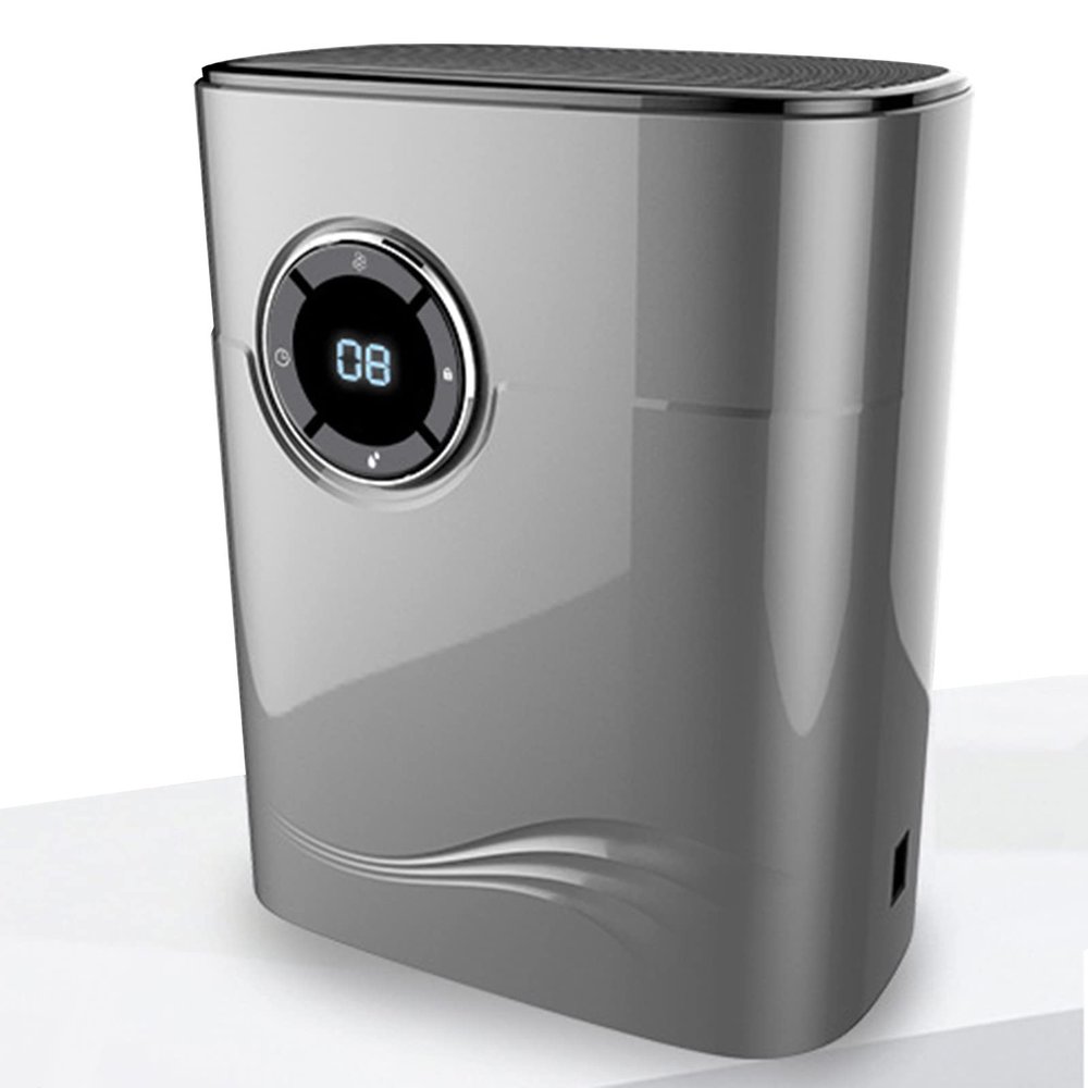 Household Intelligent Dehumidifier, 2200Ml, Silent Operation, LCD Display, Constant Humidity Setting, Photocatalyst Purification, Quiet Dehumidification, Automatic Defrosting