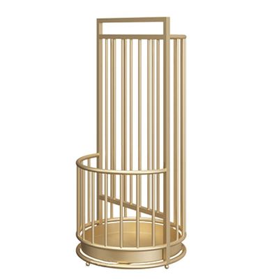 Umbrella Stand Racks Modern Iron Umbrella Holder, Home Office Hallway Entrance Umbrella Organizer, with Independent Drip Tray, 25X55CM (Color : Gold, Size : 25X55CM)