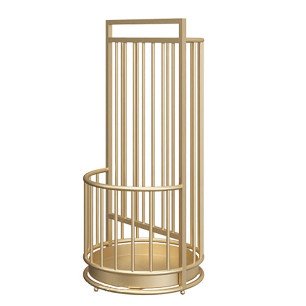 Umbrella Stand Racks Modern Iron Umbrella Holder, Home Office Hallway Entrance Umbrella Organizer, with Independent Drip Tray, 25X55CM (Color : Gold, Size : 25X55CM)