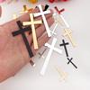 16pcs of Acrylic Mirrored Baptism Cake Toppers,Acrylic Mirror Cross Sticker for Baptism Wedding Party Favors Home Decor (3.5'', Black) view 4