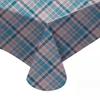 Vinyl Tablecloth with Flannel Backing Waterproof Oil-Proof, PVC Table Cloth Stain-Resistant Wipeable Rectangle Table Cover for Indoor and Outdoor (Plaid, 52"x70") view 2