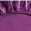 OTBK Satin Silk Bed Sheets Smooth Silky Bedding Collection Soft Microfiber Deep Pocket Fitted Sheet Silk Satin Sheets for Hair and Skin (Color : Emerald Green, Size : 120 * 200 * 25cm) view 2