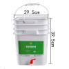 Compost Bin Small Composter 27L Bucket, Indoor Odorless Trash Can Compost Container, Kitchen Countertop Food Recycler Waste Bin Composting System, Compost Caddy with Sealed Lid and Faucet view 3