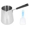 30 Oz / 900 ml Large Turkish Coffee Pot Stainless Steel Cezve Briki Ibrik Greek Arabic Coffee Maker, Universal Butter and Milk Warmer, Small Sauce Pan view 1