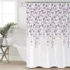 Romantic Floral Shower Curtain, Purple and Gray Draping Flower Waterproof Washable Shower Curtains Set for Bathroom Bathtubs Decor Set, 54" Wx78 L with Hooks view 1
