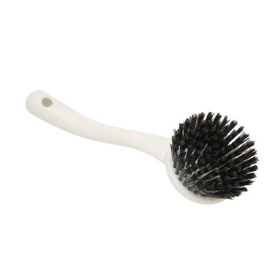 Dish Brush Long Handle Kitchen Cleaning Brush Kitchen Scrub Brushes Dish Brush for Cleaning Pot Skillet Pan Dish Scrubber Round Hole Hanging Storage Easily
