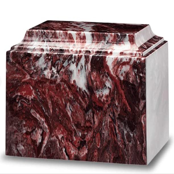 Uplifting Urns Adult Cremation Urn for Human Ashes - Fire Rock Marble Cremation Urn with Classic Design - Adult Size - 225 cu. in.