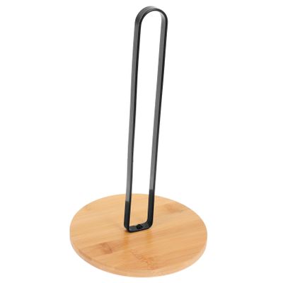 DECHOUS Modern Roll Paper Holder Wooden Paper Rack Kitchen Supplies Desktop Tissue Holder Towel Stand