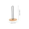 DECHOUS Modern Roll Paper Holder Wooden Paper Rack Kitchen Supplies Desktop Tissue Holder Towel Stand view 2