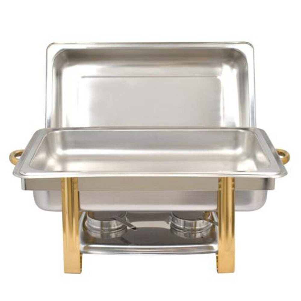 Chafing Dish Buffet Set Electric Chafer Server Food Warmer, Temperature Control, Roll Top Chafing Dish Buffet Set Professional Chaffing Server Set Chaffing Dish, Warming Container