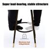 25.6" Counter Height Bar Stools with Velvet Seat Back Kitchen Dining Barstools Chair with Thick Cushion & Metal Frame Base, Set of 2/Set of 4, 300 LBS view 4