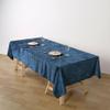 1 Pcs Navy Blue 60"X102" Premium Velvet Rectangular Tablecloth Wedding Party Linens view 2