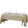 1 Pcs Natural Burlap 60x102 Rectangle Tablecloth Country Wedding Party Catering Linen view 1