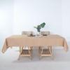 1 Pcs Natural 60x102 Rectangular Premium Faux Burlap Polyester Tablecloth Wedding view 1