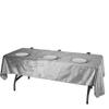 1 Pcs Silver 60"X102" Premium Velvet Rectangular Tablecloth Light Gray Event Linens view 1