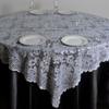 1 Pcs White Lace 90x90 Table Overlay Wedding Party Catering Reception Linens view 1