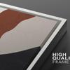 wall26 Framed Canvas Wall Art Print Set Brown & Black Mid-Century Geometric Polygons Abstract Shapes Illustrations Modern Relax/Calm Multicolor for Living Room, Bedroom, Office - 16"x24"x2 White view 4