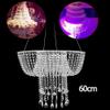 AKaSping Hanging Crystal Cake Stand 23.62" Acryli Suspended Cupcake Stand Chandelier Hanging Cake Rack Romantic Cake Swing Stand Dessert Display Stands for Tea Party Wedding Birthday view 3