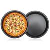 2Pcs 12 Inch Pizza Pan, Carbon Steel Non-Stick Deep Dish Baking Pan for Pizza, Pies, Cakes - Thickened Round Bakeware Sheet for Oven, Kitchen & Restaurant Use(12in) view 1