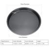 2Pcs 12 Inch Pizza Pan, Carbon Steel Non-Stick Deep Dish Baking Pan for Pizza, Pies, Cakes - Thickened Round Bakeware Sheet for Oven, Kitchen & Restaurant Use(12in) view 2