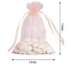 100 pcs 5x7-Inch Blush Organza Gift Candy Favor Bags Drawstring Reusable Treat Pouches Wedding Jewerly Storage view 2