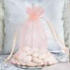 100 pcs 5x7-Inch Blush Organza Gift Candy Favor Bags Drawstring Reusable Treat Pouches Wedding Jewerly Storage view 3