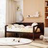 Harper & Bright Designs Twin Daybed Frame with Wood Slat Support, Wooden Daybed Sofa for Bedroom, Living Room, Espresso view 1