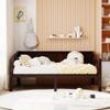 Harper & Bright Designs Twin Daybed Frame with Wood Slat Support, Wooden Daybed Sofa for Bedroom, Living Room, Espresso view 3