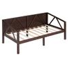 Harper & Bright Designs Twin Daybed Frame with Wood Slat Support, Wooden Daybed Sofa for Bedroom, Living Room, Espresso view 4