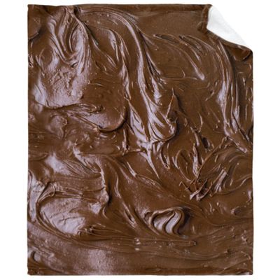 Thuswarm Chocolate Flannel Throw Blanket Warm Cozy Soft Funny Print Blankets for Bed Couch Sofa Room Decoration Gifts 120"90" Extra Large for Family