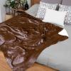 Thuswarm Chocolate Flannel Throw Blanket Warm Cozy Soft Funny Print Blankets for Bed Couch Sofa Room Decoration Gifts 120"90" Extra Large for Family view 3