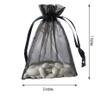 Balsa Circle 100 pcs 5x7-Inch Black Organza Gift Candy Favor Bags Drawstring Reusable Treat Pouches Wedding Jewerly Storage view 2