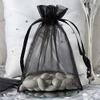 Balsa Circle 100 pcs 5x7-Inch Black Organza Gift Candy Favor Bags Drawstring Reusable Treat Pouches Wedding Jewerly Storage view 3