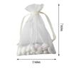 100 pcs 5x7-Inch Navy Blue Organza Gift Candy Favor Bags Drawstring Reusable Treat Pouches Wedding Jewerly Storage view 2