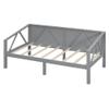 Harper & Bright Designs Twin Size Daybed Frame with Wood Slat Support, Wooden Daybed Sofa for Bedroom, Living Room, No Box Spring Needed, Grey view 4