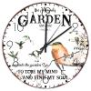 15" Wood Wall Clock Into The Garden I Go to Lose My Mind and Find My Soul Wall Decor for Bedroom Farmhouse Date Couples Wall Clocks Round Wooden Wall Clock Country for Exercise Room Girls Room view 1