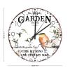 15" Wood Wall Clock Into The Garden I Go to Lose My Mind and Find My Soul Wall Decor for Bedroom Farmhouse Date Couples Wall Clocks Round Wooden Wall Clock Country for Exercise Room Girls Room view 2