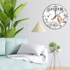 15" Wood Wall Clock Into The Garden I Go to Lose My Mind and Find My Soul Wall Decor for Bedroom Farmhouse Date Couples Wall Clocks Round Wooden Wall Clock Country for Exercise Room Girls Room view 4