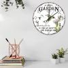 15" Minimalist Wood Clock and Into The Garden I Go to Lose My Mind and Find My Soul Wall Decor for Kids Room Modern Garden Hummingbird Wall Clocks Round Wooden Wall Clock Rustic for Church Hall view 3