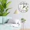 15" Minimalist Wood Clock and Into The Garden I Go to Lose My Mind and Find My Soul Wall Decor for Kids Room Modern Garden Hummingbird Wall Clocks Round Wooden Wall Clock Rustic for Church Hall view 4