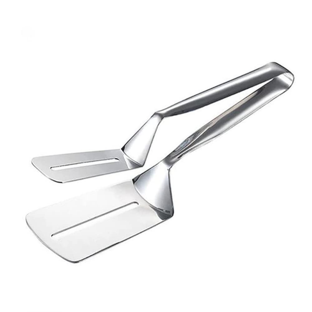 Double-Sided Shovel Clip, Fried Steak Clips Stainless Steel Shovel for Frying Fish Flip Fish Multi-Function Steak Clip Fried Steak Spatula