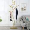 XXZY Nordic Elegant Creative Coat Rack Floor Metal Coat Stand Freestanding Solid Stable Metal Square Base Coat Rack Tree view 4
