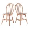 Winsome Windsor 2-Piece Chair Set, Solid Wood, Natural Finish view 1
