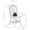 Winsome Windsor 2-Piece Chair Set, Solid Wood, Natural Finish view 3