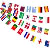 AhfuLife 32 Countries World String Flag Banner for Party Decorations view 1