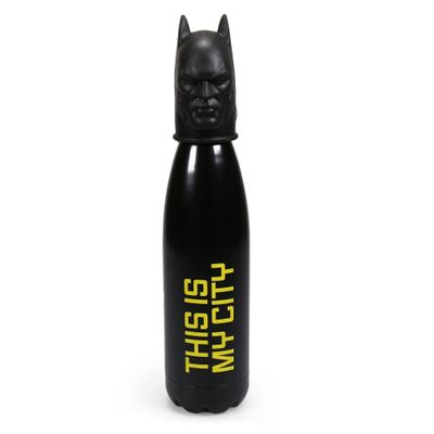 Half Moon Bay DC Comics - Water Bottles - Batman Metal Water Bottle with 3D Lid 500ml