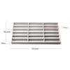 Glasses frame storage rack Glasses display stand 18 Slot Large Grey Premium Quality Velvet Glasses Box Tray Stackable Practical Trade Show Home Use Jewelry Display Organizer Sunglasses Organizer Eyewe view 2